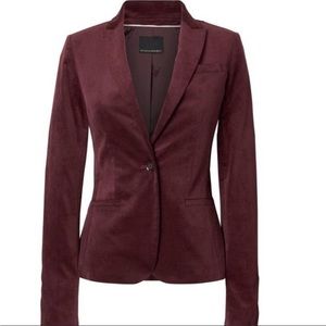 Maroon Velvet Banana Republic Blazer